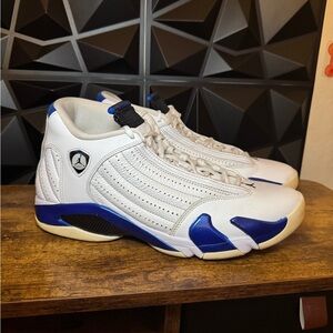 Jordan 14 White Hyper Royal